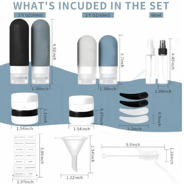 17 Pack Travel Bottles for Toiletries