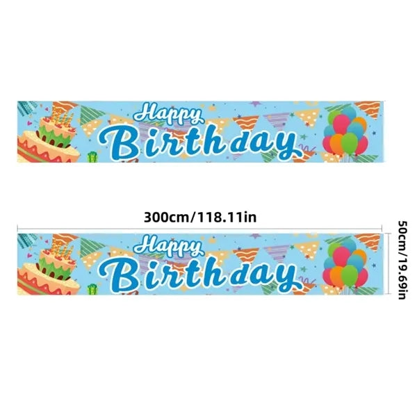 118" x 20" Custom Party Banner