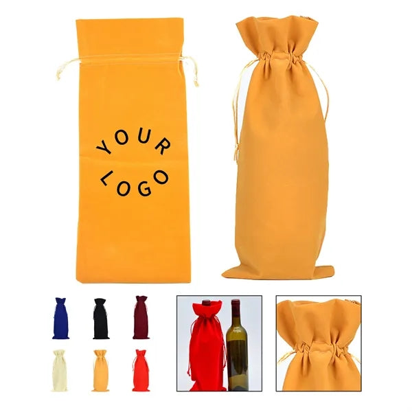 Flannel Velvet Wine Tote Bag