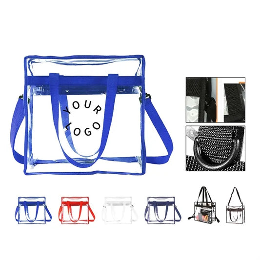 Clear PVC Stadium Tote Bag