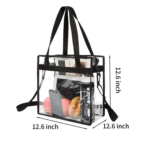 Clear PVC Stadium Tote Bag