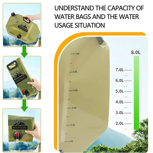 Collapsible 8L Water Storage Bag
