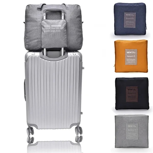 Large Foldable Travel Duffel Bag with Trolley Sleeve