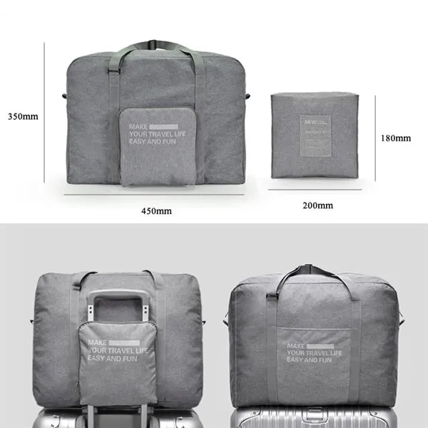 Large Foldable Travel Duffel Bag with Trolley Sleeve