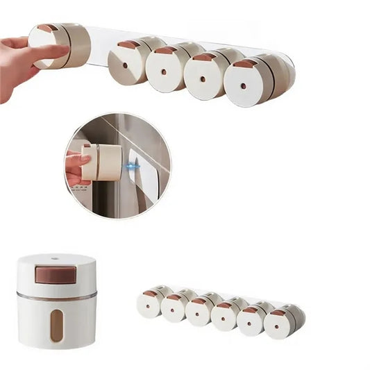 Magnetic Wall Mounted Dosing Spice Jar Leakproof Portion Con
