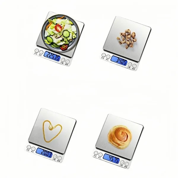 Stainless Steel Kitchen Scale 4 Max Weights Switchable Units