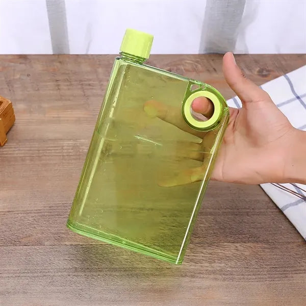 Square Flat Transparent Sports Water Bottle