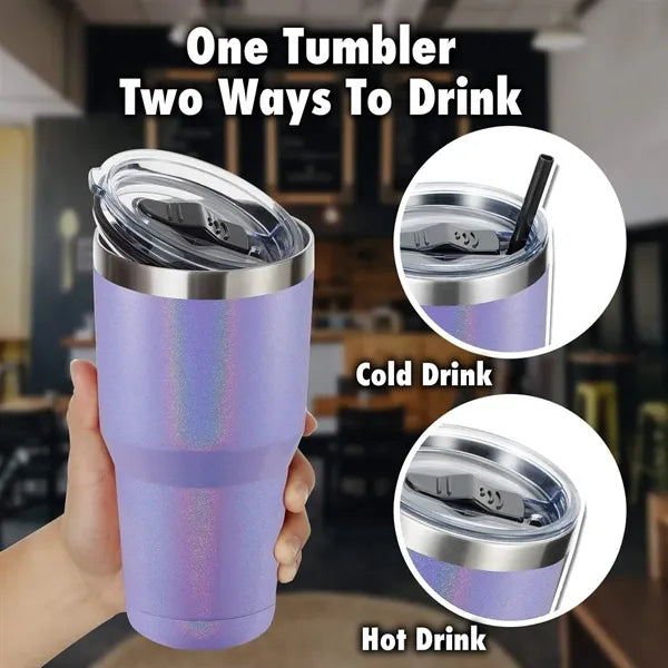 30oz Insulated Tumbler With Lids and Straws