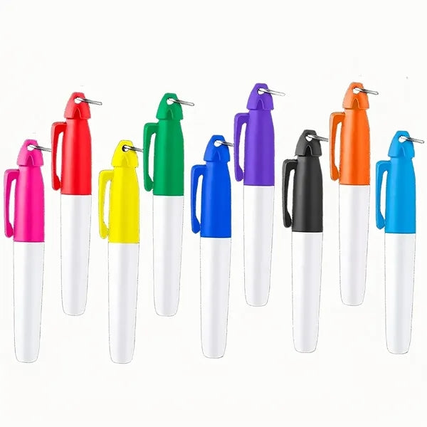 Golf Ball Marker Line Drawing Pens with Keychain