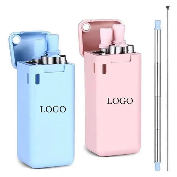 Foldable Straw With Storage Box