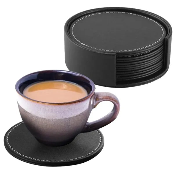 PU Leather Coaster Set
