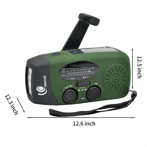 Solar Hand Crank Emergency Radio
