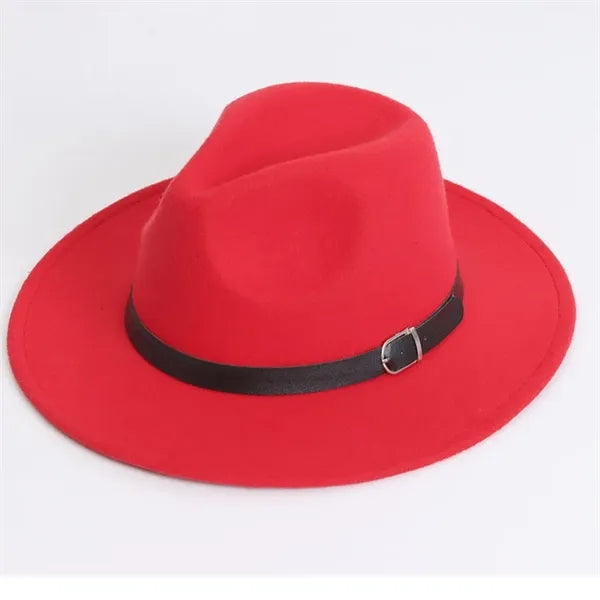 Womens Classic Wide Brim Floppy Panama Fedora Hat