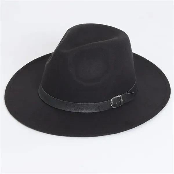 Womens Classic Wide Brim Floppy Panama Fedora Hat