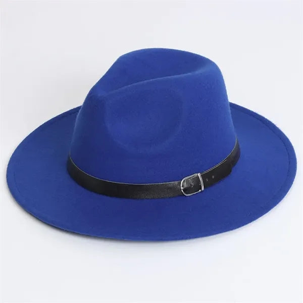 Womens Classic Wide Brim Floppy Panama Fedora Hat