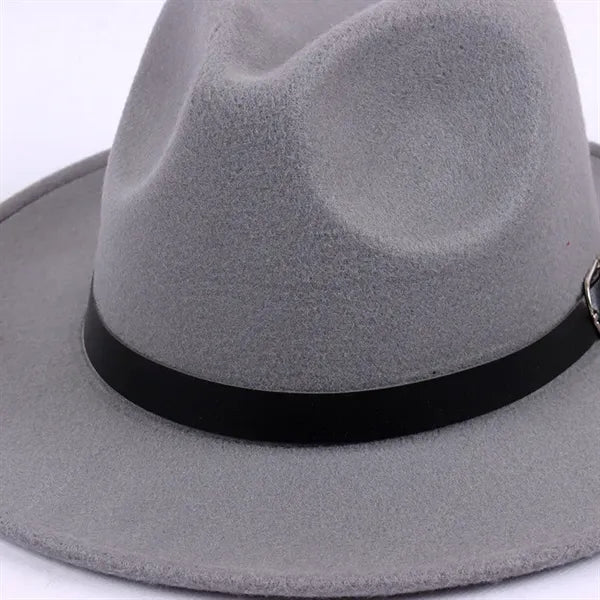 Womens Classic Wide Brim Floppy Panama Fedora Hat