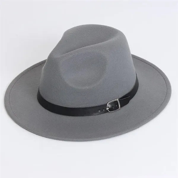 Womens Classic Wide Brim Floppy Panama Fedora Hat