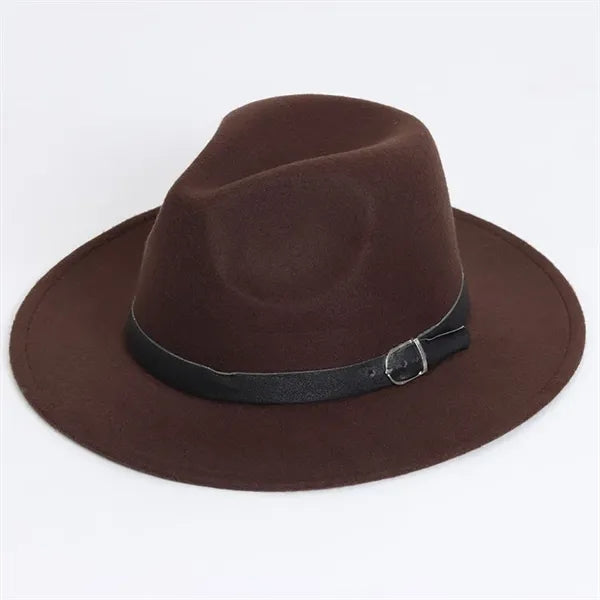 Womens Classic Wide Brim Floppy Panama Fedora Hat