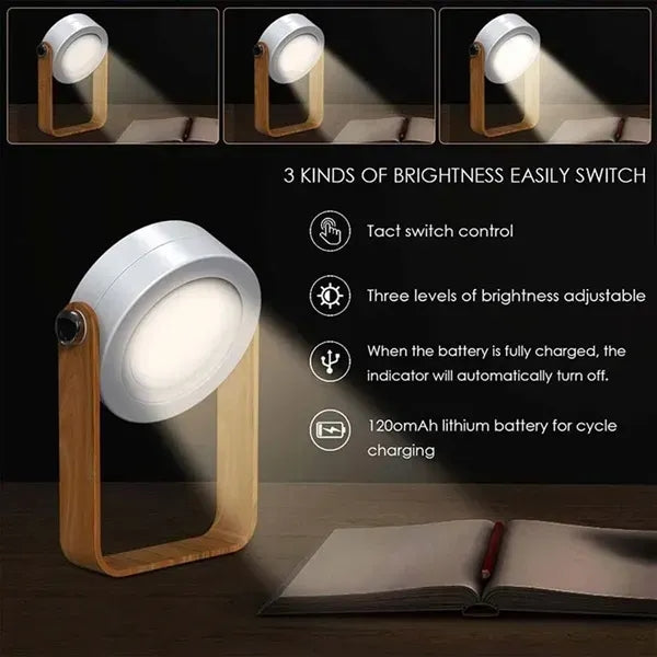 Versatile 4 Modes Lamp for Desk Outdoor and Night Reading