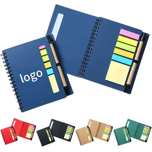 Coil Notepad With Ballpoint Pen And Sticky