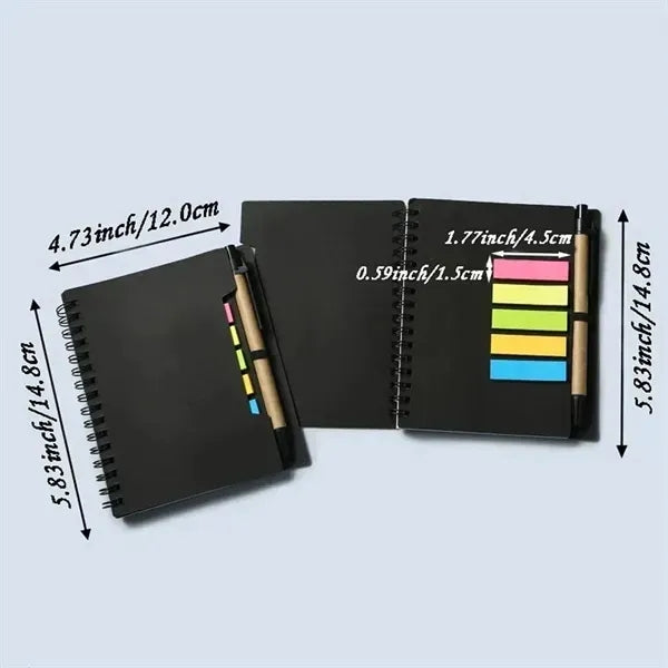 Coil Notepad With Ballpoint Pen And Sticky