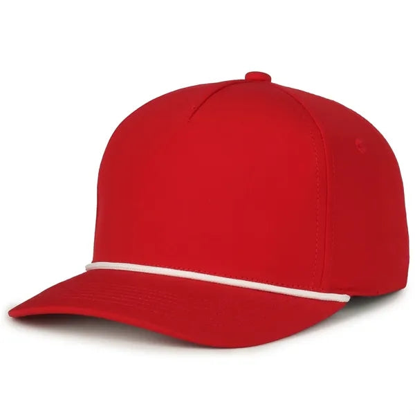 5 Panel Cap With Slight Pre-Curved Visor