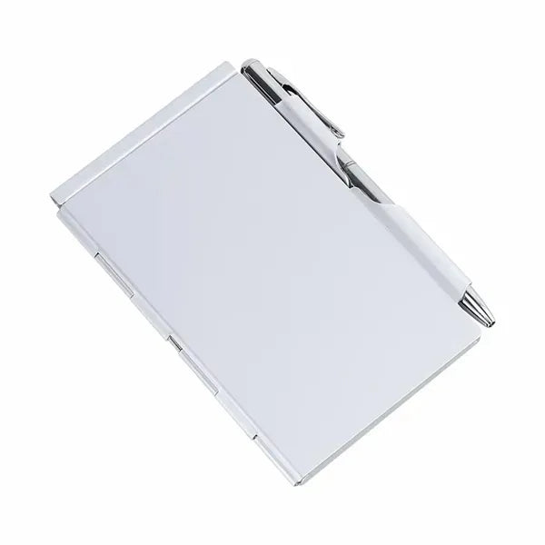 Mini Metal Cover Pocket Notebook Aluminum With Pen