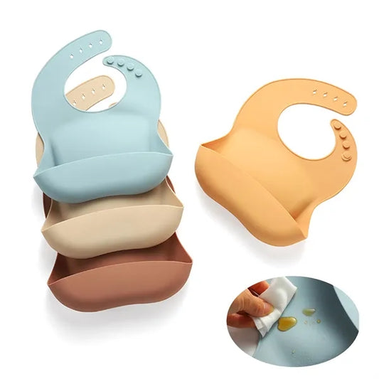 Pocket Silicone Baby Bib