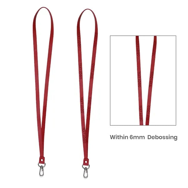 Vegan Leather Lanyard