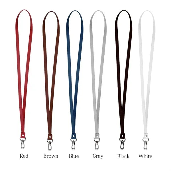 Vegan Leather Lanyard