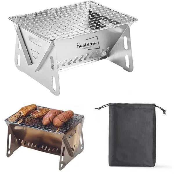 Portable Folding Camping Stove with Grill