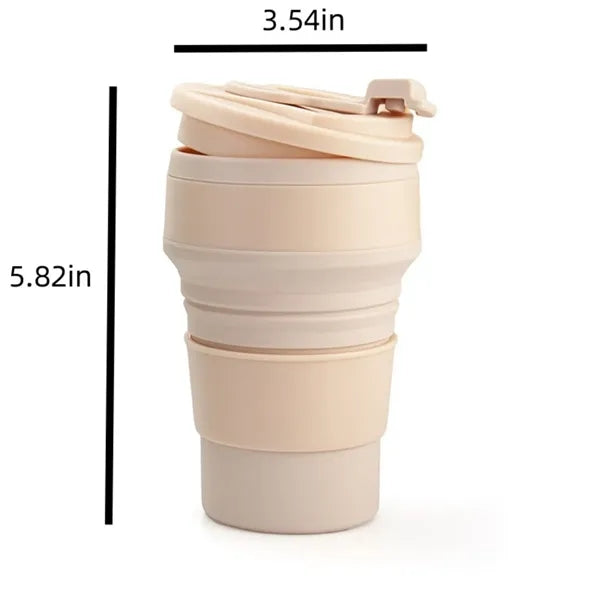 17oz Ounce Silicone Collapsible Water Cup