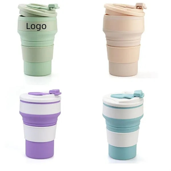 17oz Ounce Silicone Collapsible Water Cup