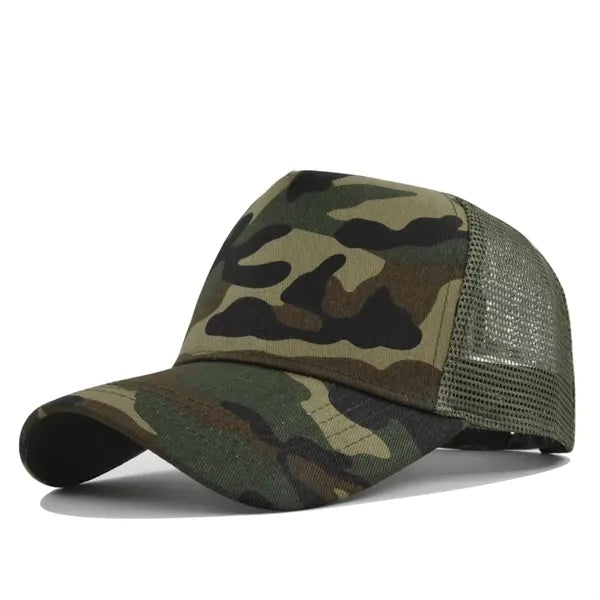 Hard Top 5 Panel Mesh Trucker Cap