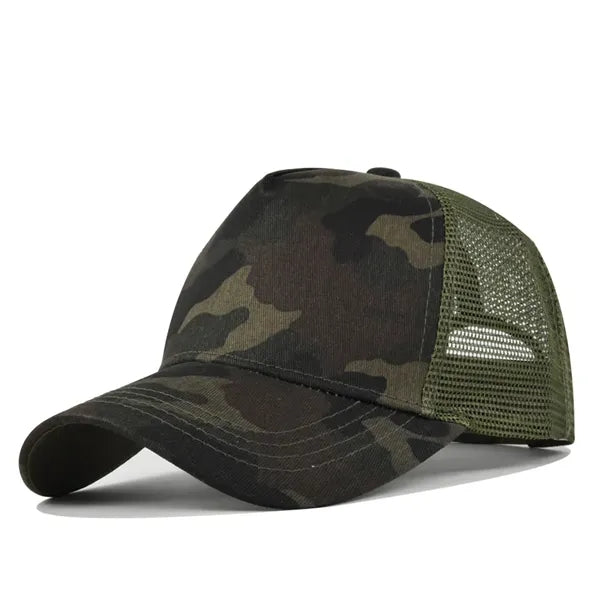 Hard Top 5 Panel Mesh Trucker Cap