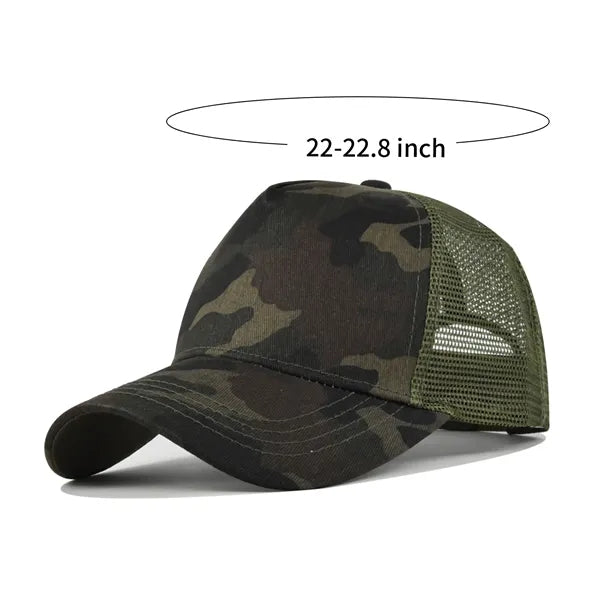 Hard Top 5 Panel Mesh Trucker Cap