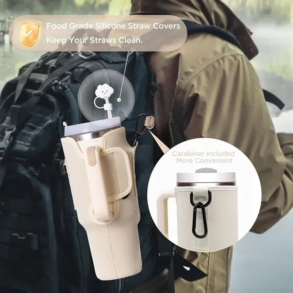 40 OZ Water Bottle Carrier Bag