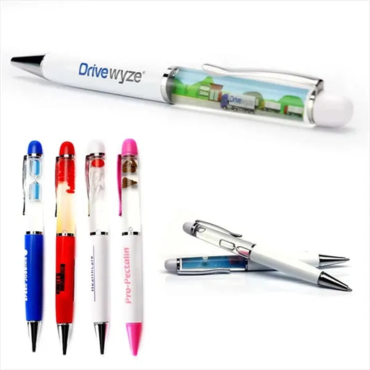 2D Floating Liquid Ballpoint Pen