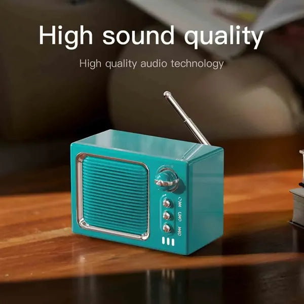 Vintage White Noise Bluetooth Speaker