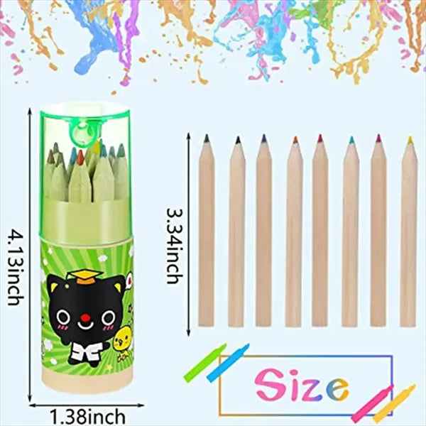 Mini 12-Color Colored Pencil Set