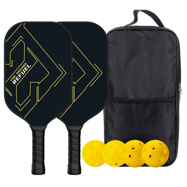 Fiberglass Pickleball Racket Paddle & Ball Set