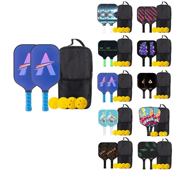 Fiberglass Pickleball Racket Paddle & Ball Set