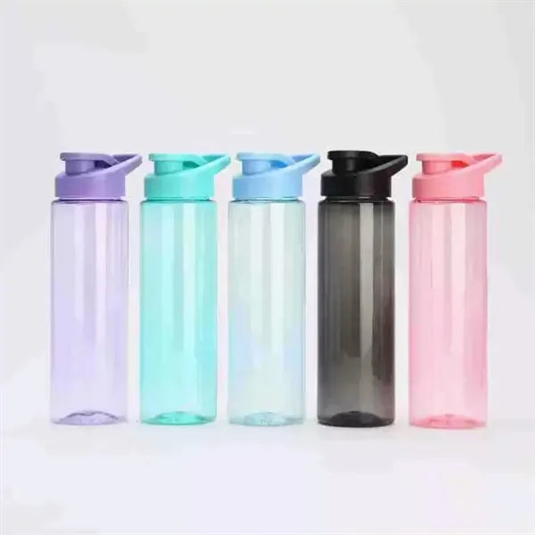 24 oz. Sports Plastic Water Bottle with Flip Lid BPA-Free