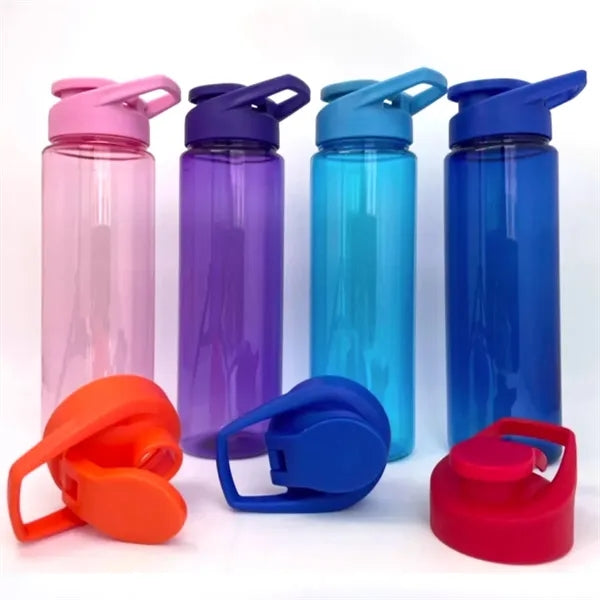 24 oz. Sports Plastic Water Bottle with Flip Lid BPA-Free