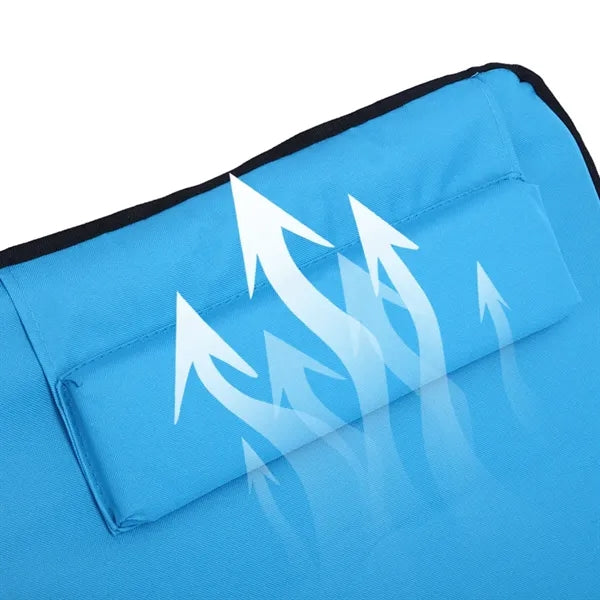 Foldable Beach Lounge Mat with Adjustable Backrest Portable