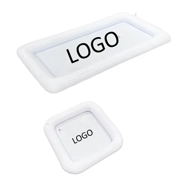 Inflatable Ice Serving Tray Buffet Bar with Drain Plug