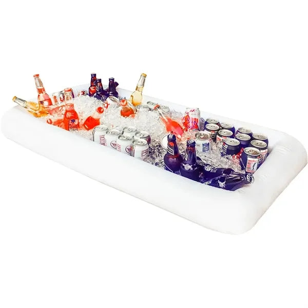 Inflatable Ice Serving Tray Buffet Bar with Drain Plug