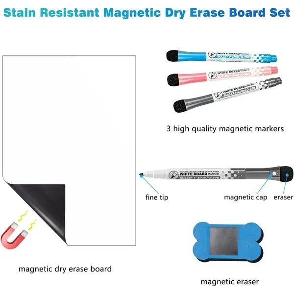 A4 Magnetic Self Adhesive whiteboard for Any Smooth Surface