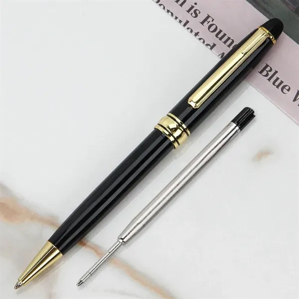 Black Executives Metal Rotating Ballpoint Pen