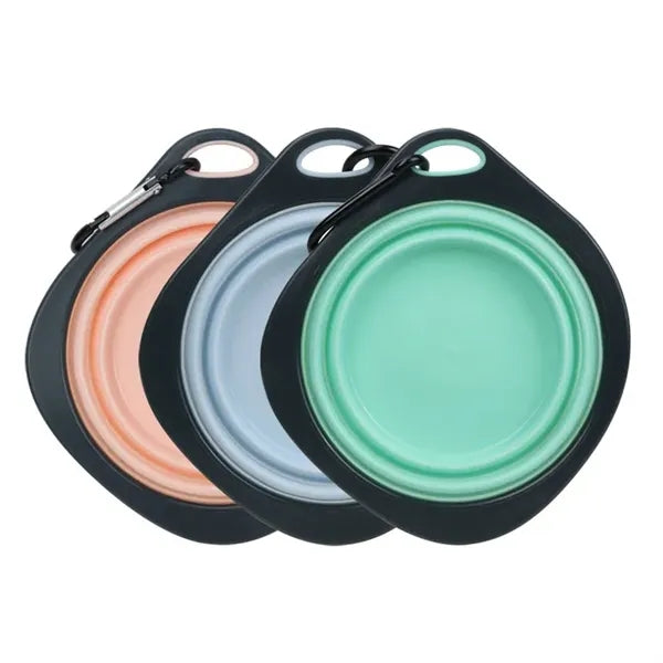 11 OZ. Full Color Pet Dog Bowl W/Carabiner